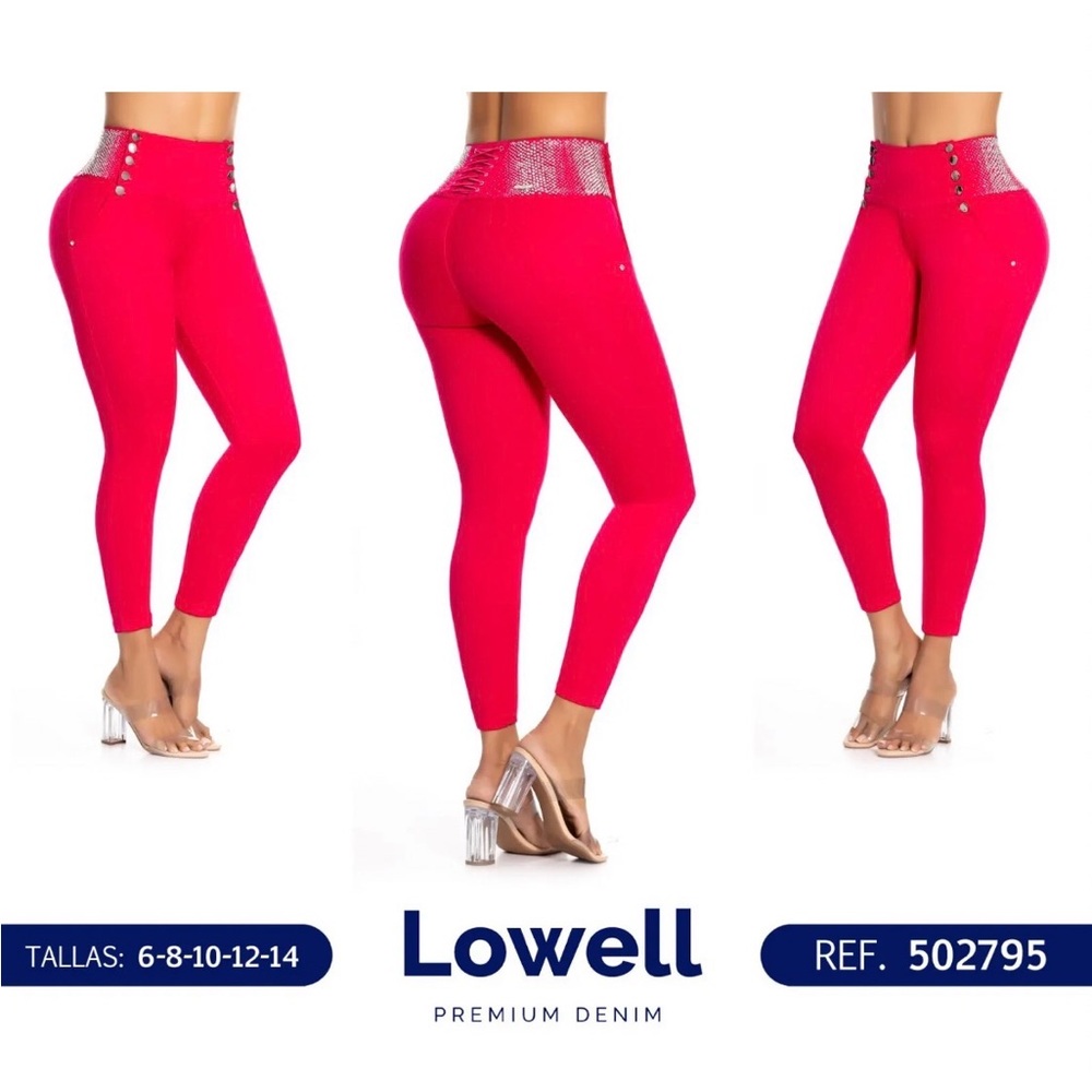 Lowell Jeans, Colombian 🇨🇴 Butt Lifter Embroidery High Waist Skinny Jea…